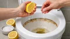 Calcare nel WC: il trucco con limone e sale per scioglierlo senza candeggina