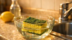 Come disinfettare la spugna da cucina con acqua e aceto in 10 minuti