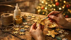 Addobbi natalizi fai da te con pezzi di puzzle: riciclo creativo facile e d’effetto