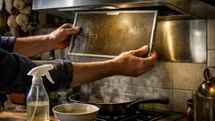 Come pulire la cappa della cucina dal grasso con aceto e sapone, senza bicarbonato