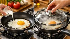 Il trucco del latte in padella per un uovo fritto perfetto: tuorlo morbido e albume senza bordi secchi
